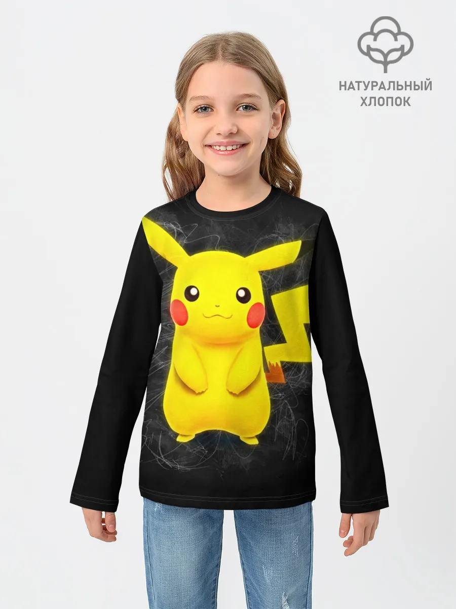 Детский лонгслив / Покемон Пикачу