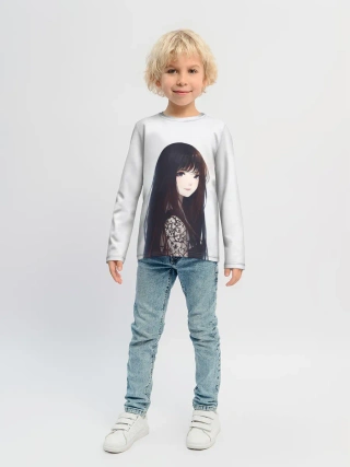 Детский лонгслив / Красивая аниме девушка