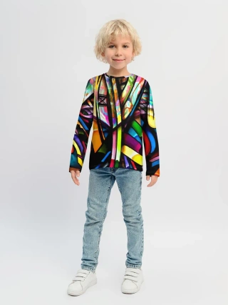 Детский лонгслив / Красочное граффити