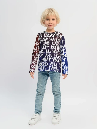 Детский лонгслив / Art of words