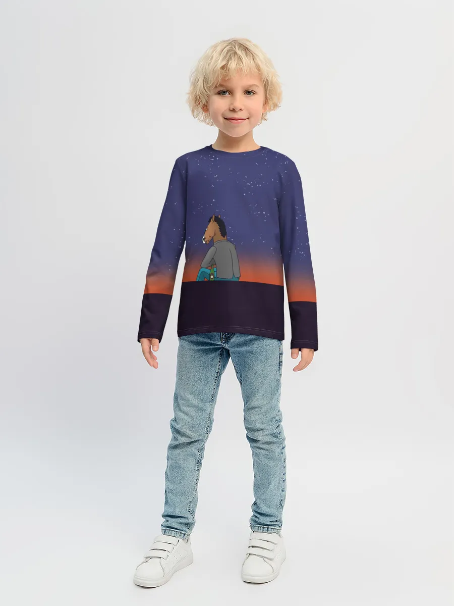 Детский лонгслив / Конь Бо Джек