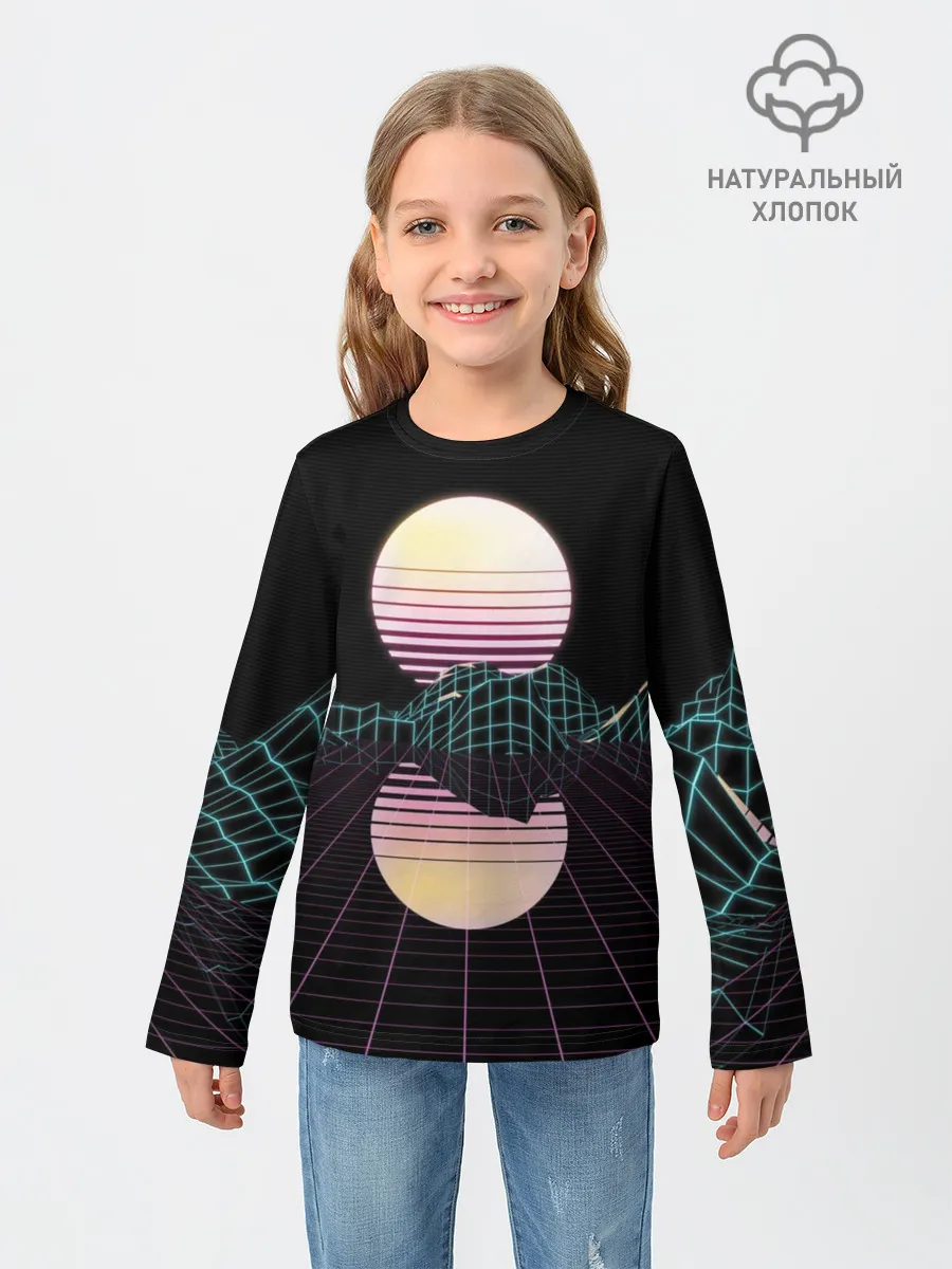 Детский лонгслив / Retro Wave
