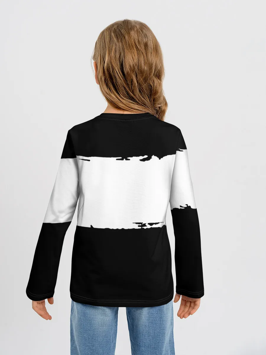 Детский лонгслив / БЕЗДОМНЫЙ БОГ. Белый отрывок