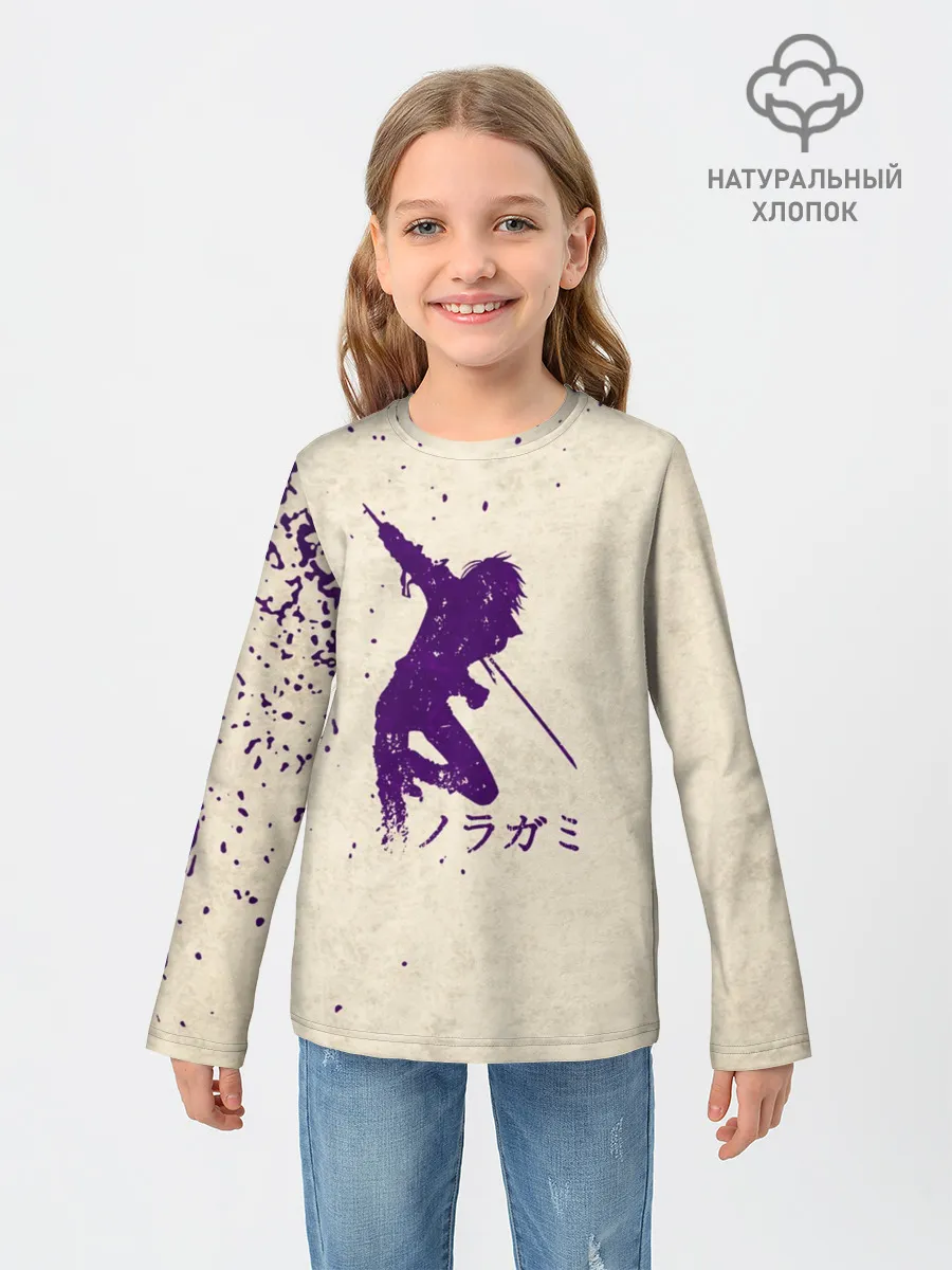 Детский лонгслив / Силуэт БЕЗДОМНОГО БОГА