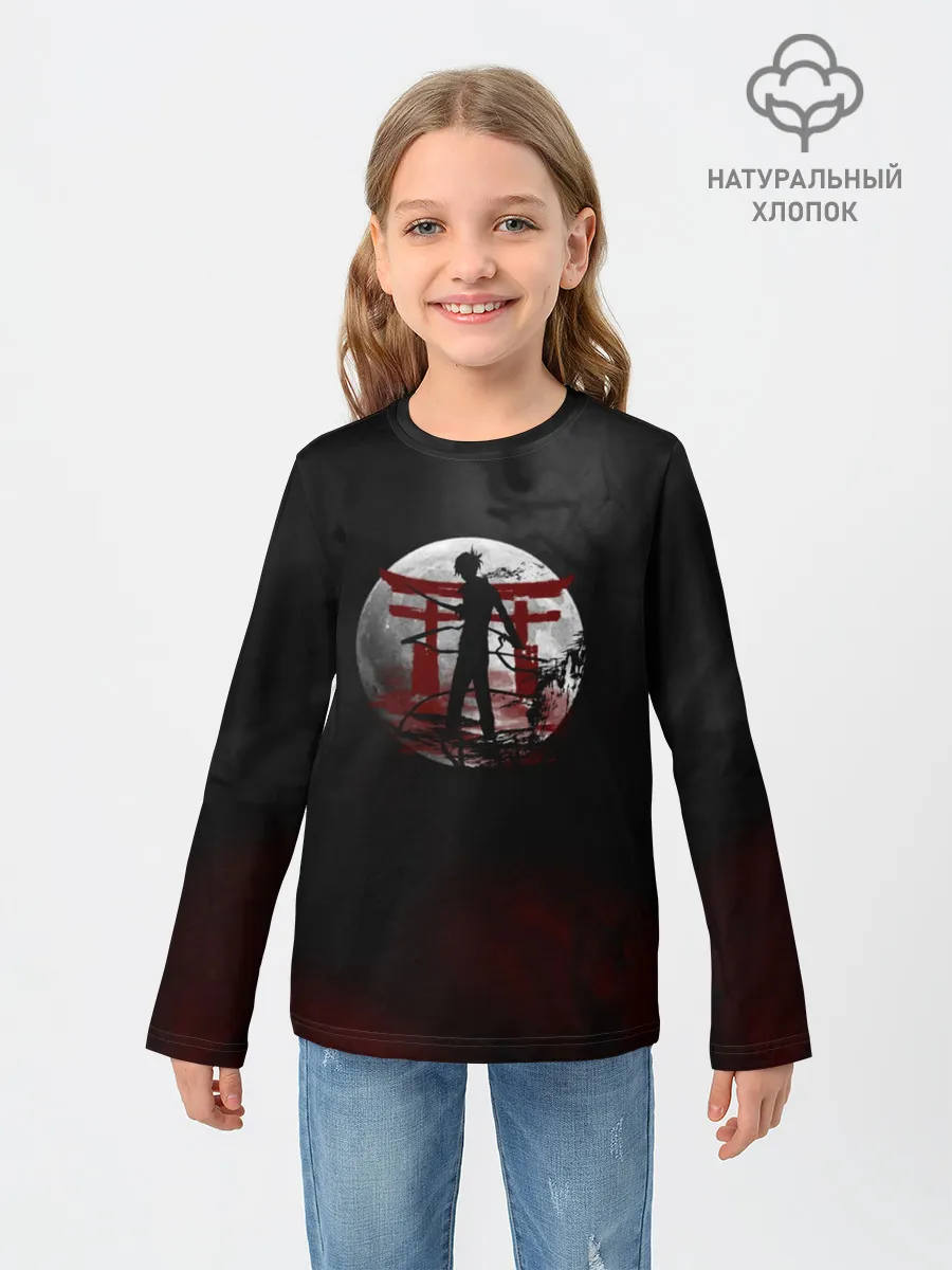 Детский лонгслив / БЕЗДОМНЫЙ БОГ. Темная тема