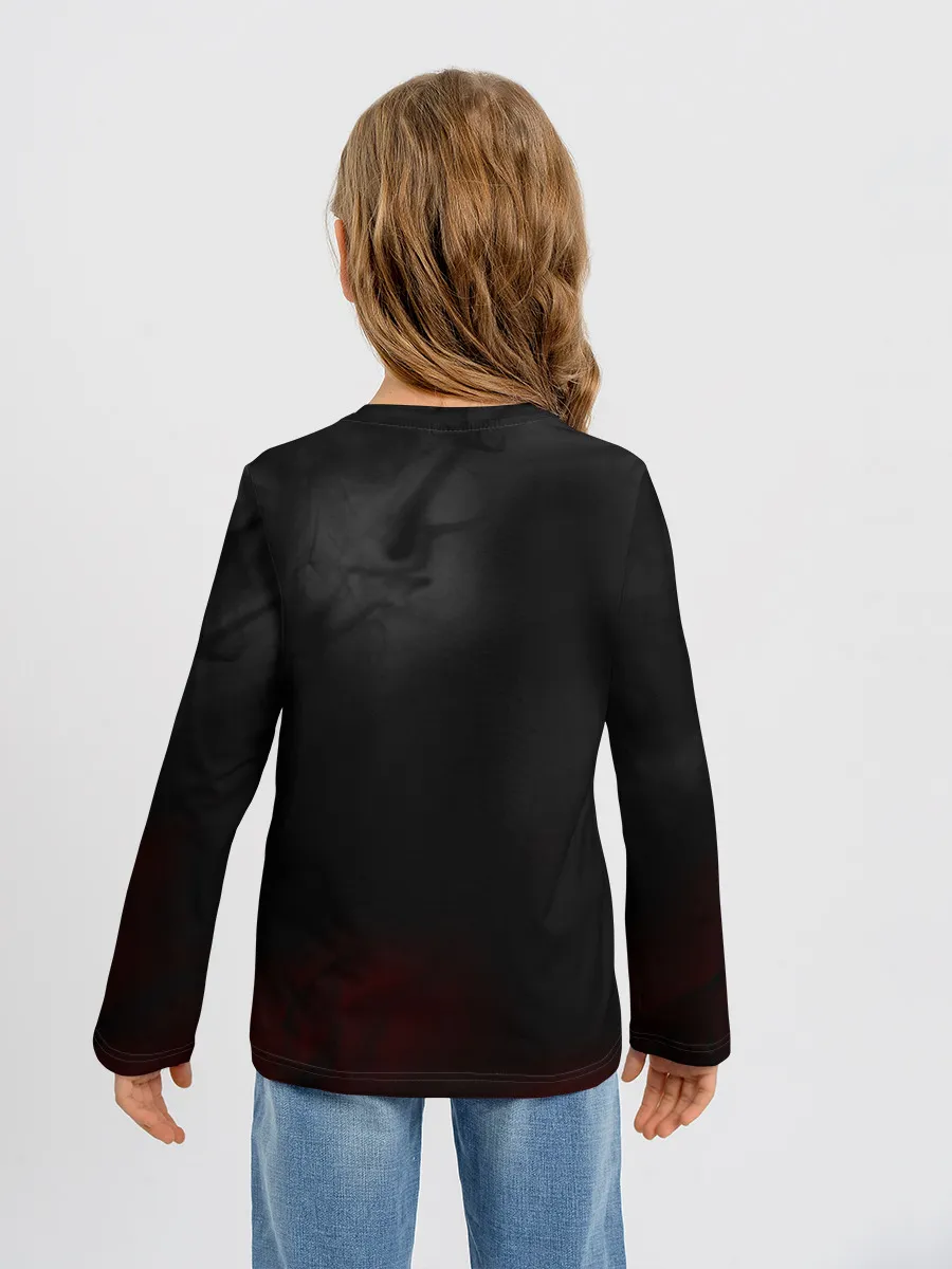 Детский лонгслив / БЕЗДОМНЫЙ БОГ. Темная тема