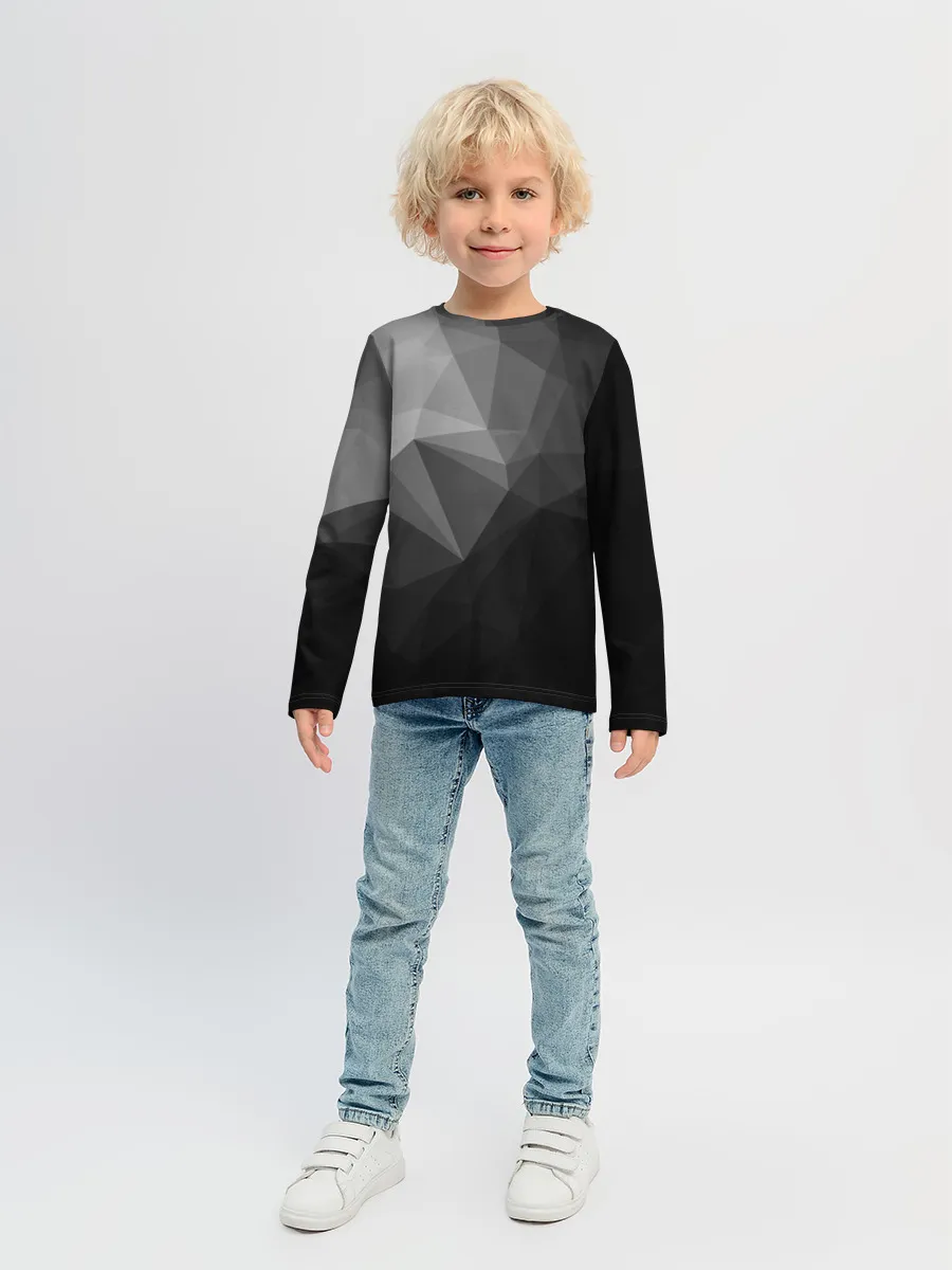 Детский лонгслив / Poly Abstract