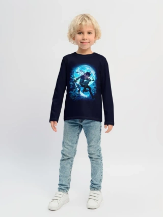 Детский лонгслив / Ябоку при свете Луны