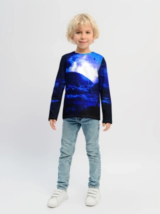 Детский лонгслив / Космический закат