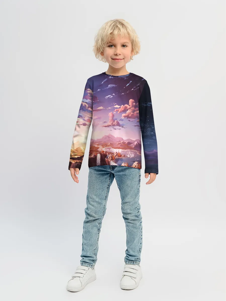 Детский лонгслив / Фантастический закат