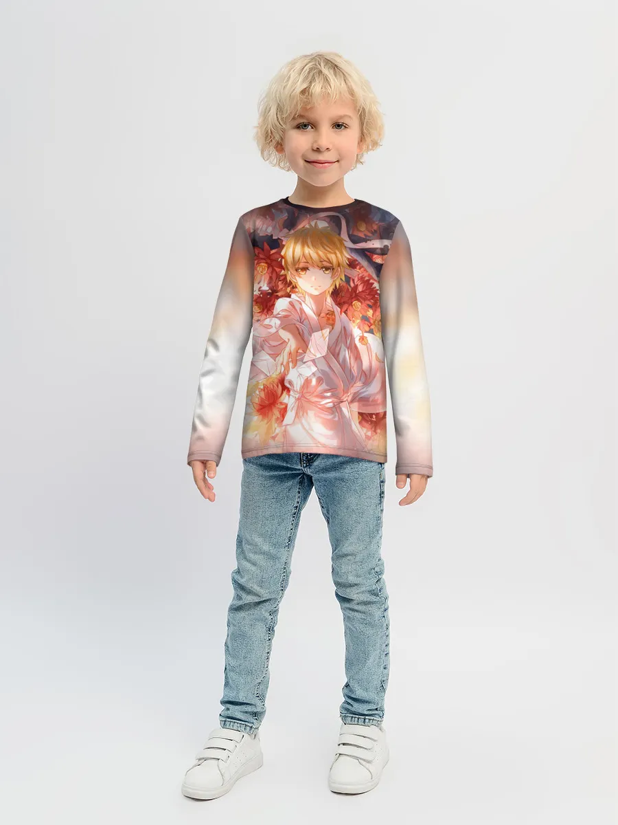 Детский лонгслив / БЕЗДОМНЫЙ БОГ. Юкинэ в цветах