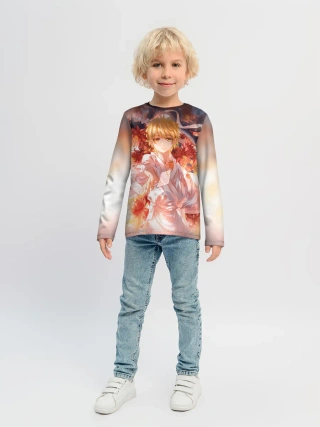 Детский лонгслив / БЕЗДОМНЫЙ БОГ. Юкинэ в цветах