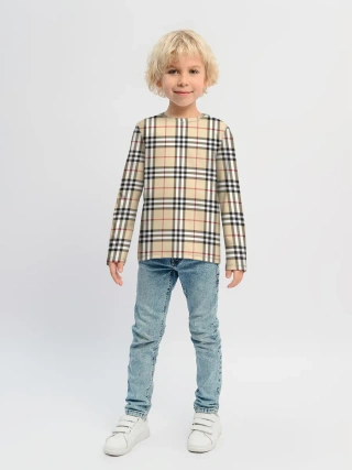 Детский лонгслив / Nova check