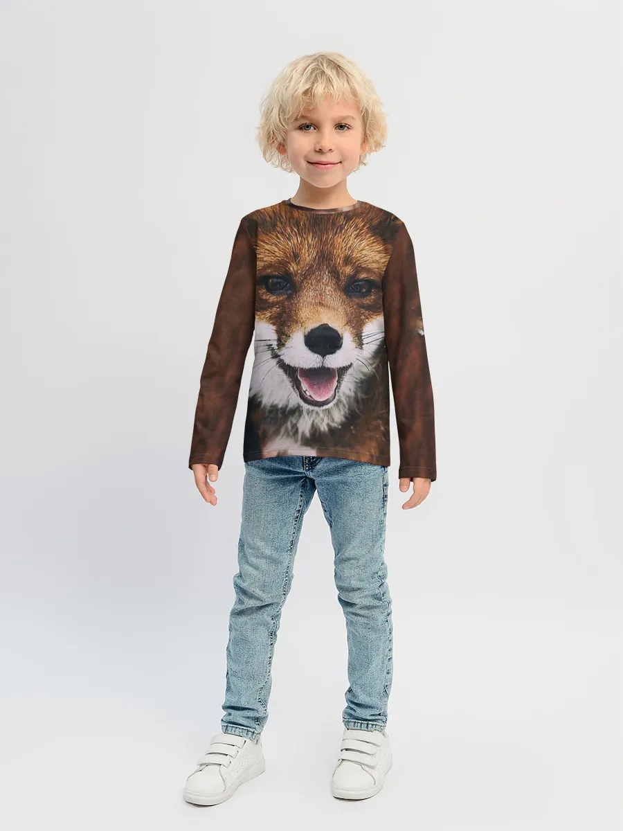 Детский лонгслив / Лисичка