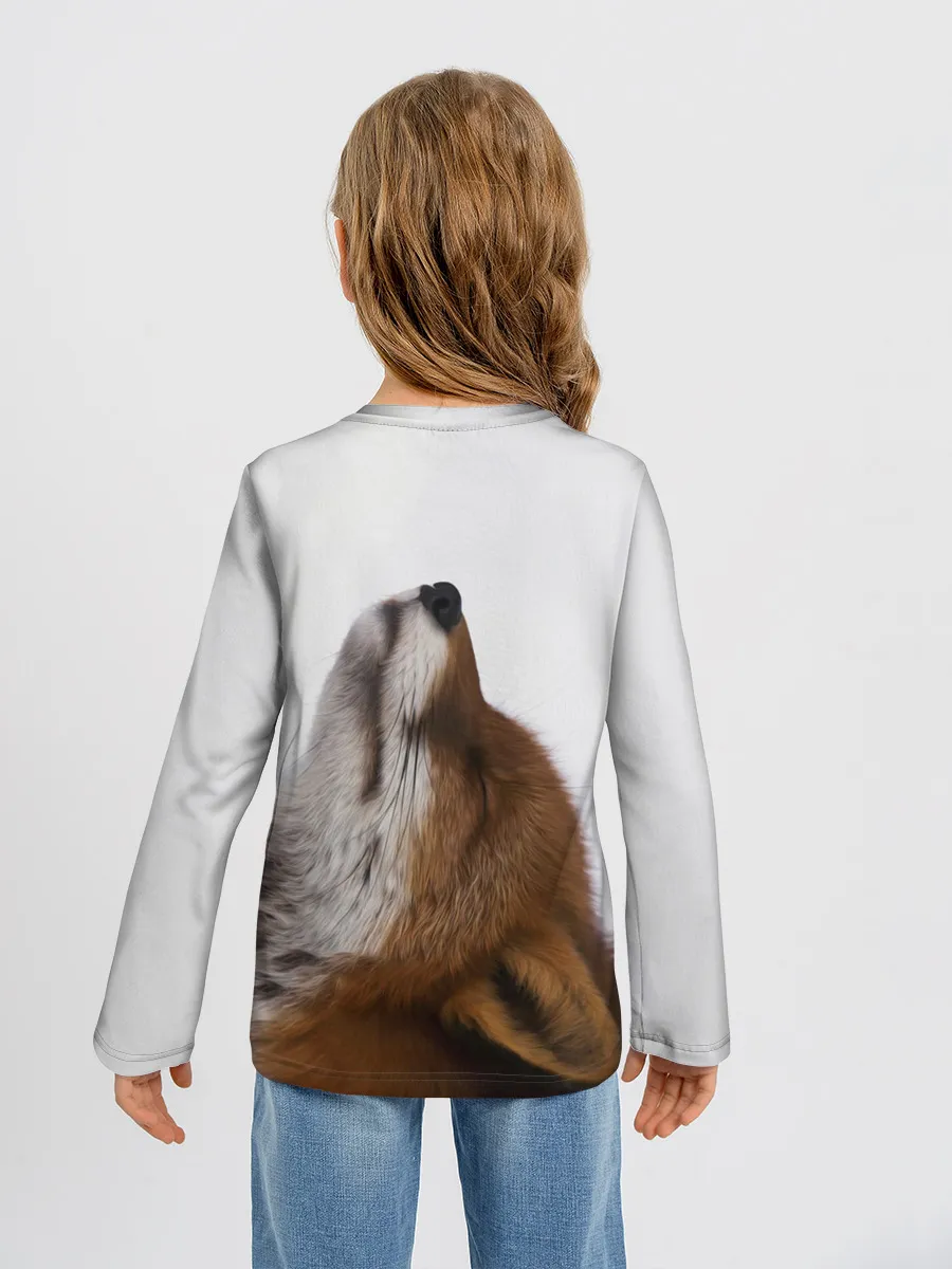 Детский лонгслив / Лиса Главное фыр-фыр