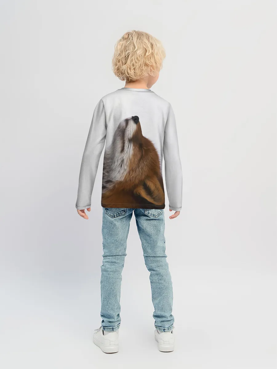 Детский лонгслив / Лиса Главное фыр-фыр