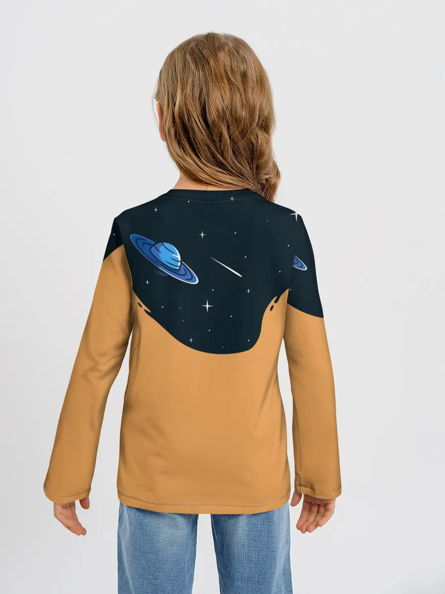 Детский лонгслив / Космонавт и чернила