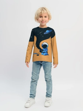 Детский лонгслив / Космонавт и чернила
