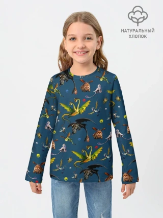 Детский лонгслив / Как приручить дракона