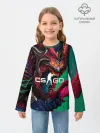 Детский лонгслив / CS GO hyper beast skin