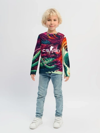 Детский лонгслив / CS GO hyper beast skin
