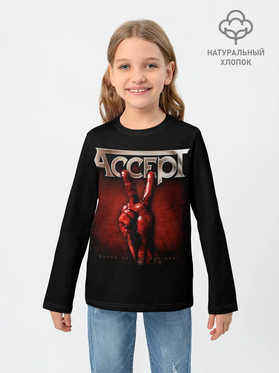 Детский лонгслив / Accept