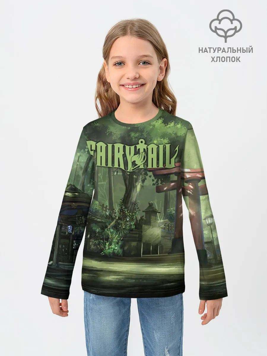 Детский лонгслив / Фейри Тейл лес