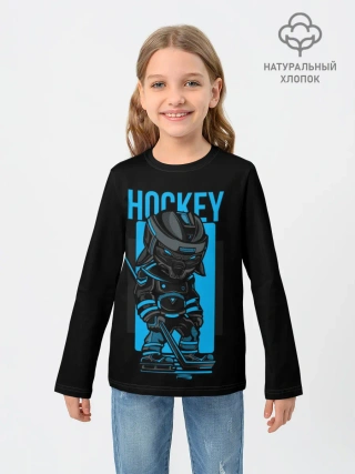 Детский лонгслив / Хоккей