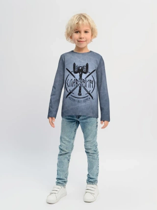 Детский лонгслив / Славянин, помни свои корни!