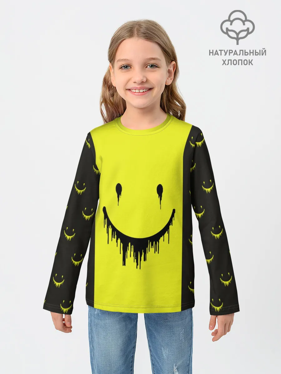 Детский лонгслив / Смайлик