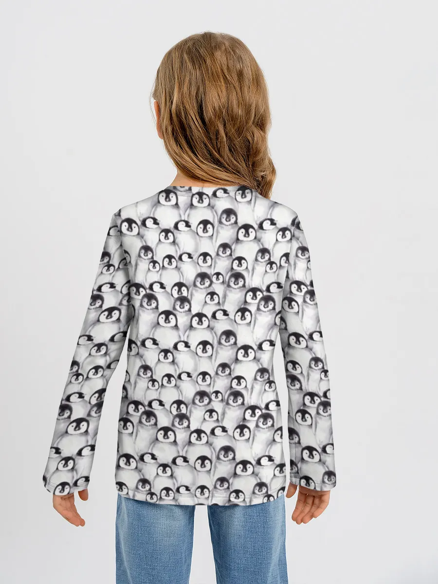 Детский лонгслив / Пингвинчики