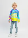 Детский лонгслив / Разводы красок