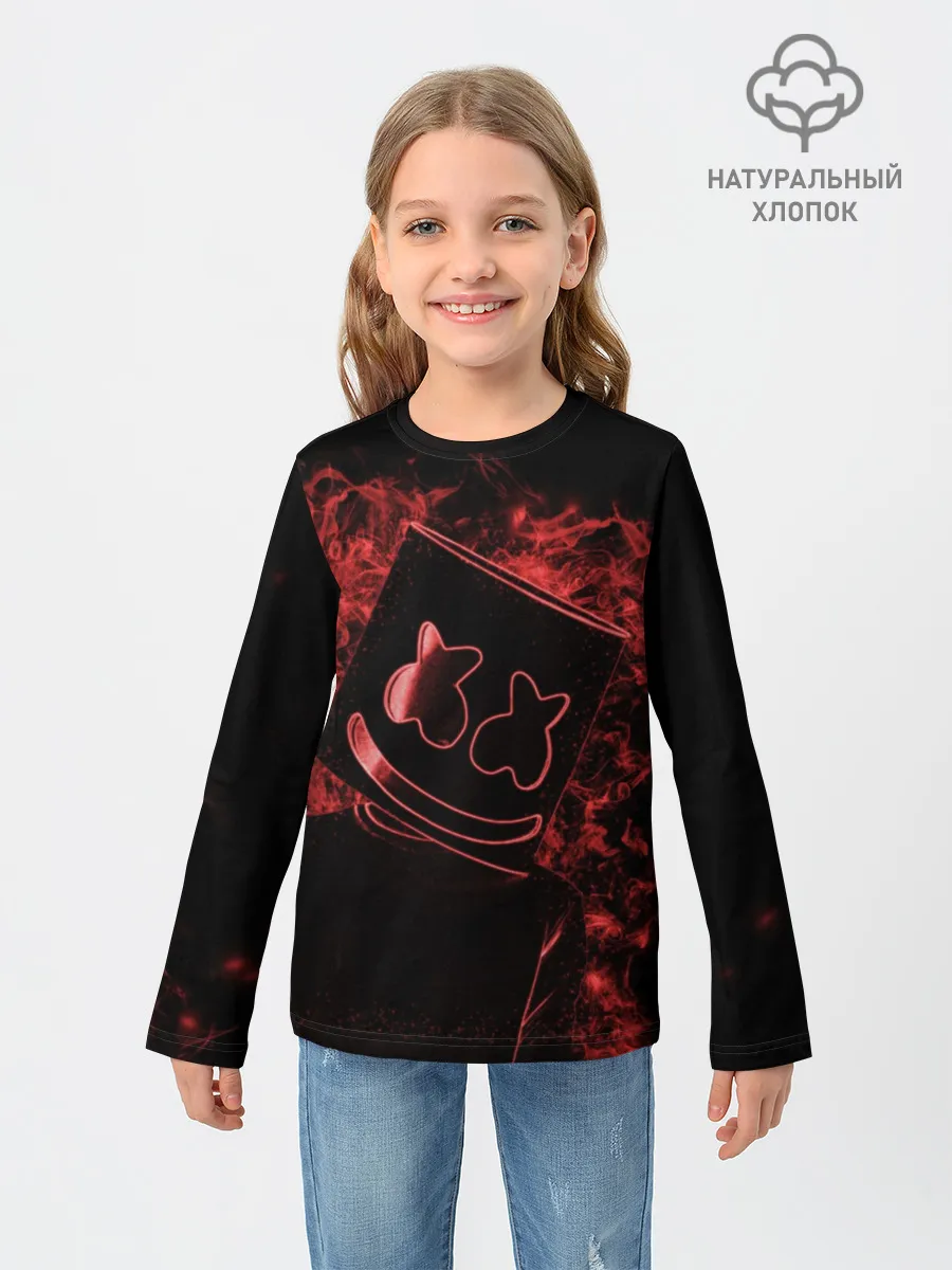 Детский лонгслив / Marshmello