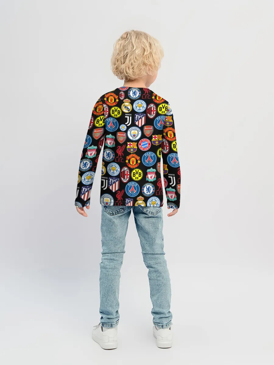 Детский лонгслив / ЛОГО ФУТБОЛЬНЫХ КОМАНД