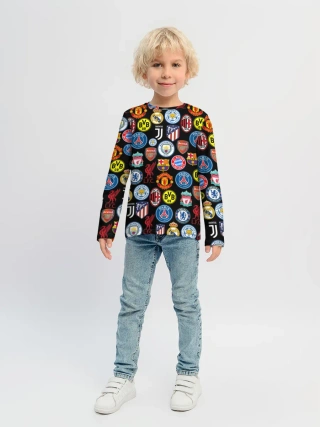 Детский лонгслив / ЛОГО ФУТБОЛЬНЫХ КОМАНД