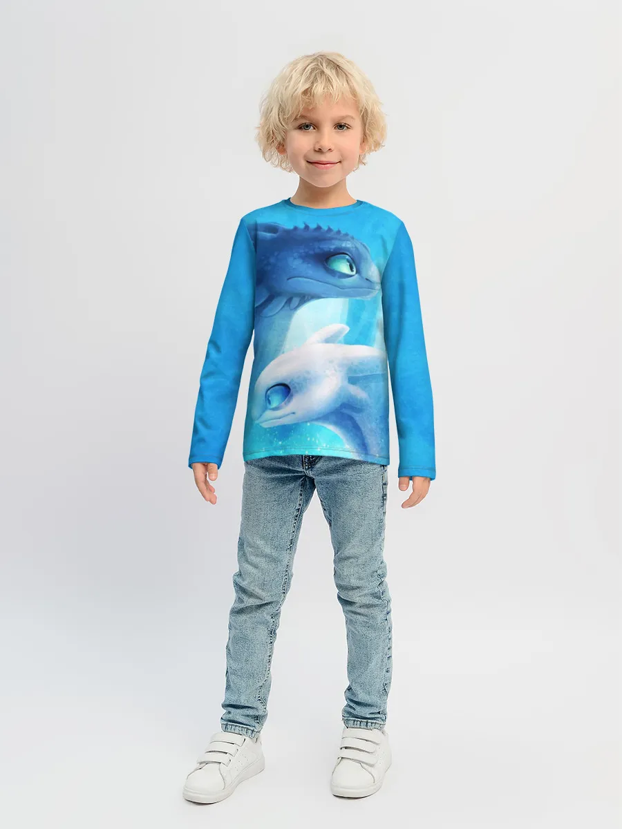 Детский лонгслив / как приручить дракона