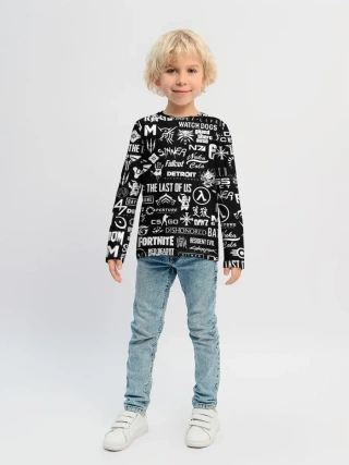 Детский лонгслив / ЛОГОТИПЫ ИГР