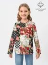 Детский лонгслив / Лоскутный орнамент