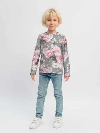 Детский лонгслив / Розовые розы