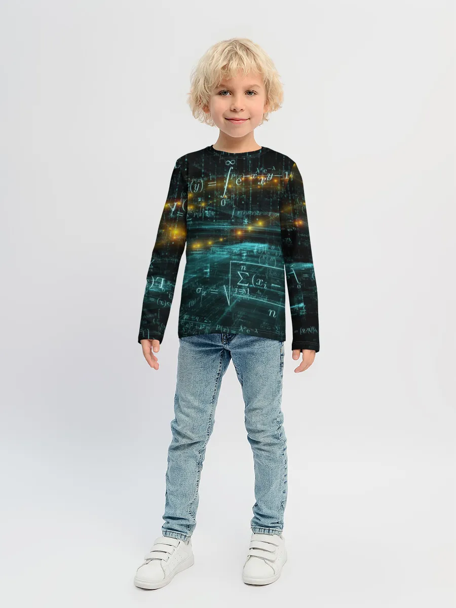 Детский лонгслив / Формулы в пространстве