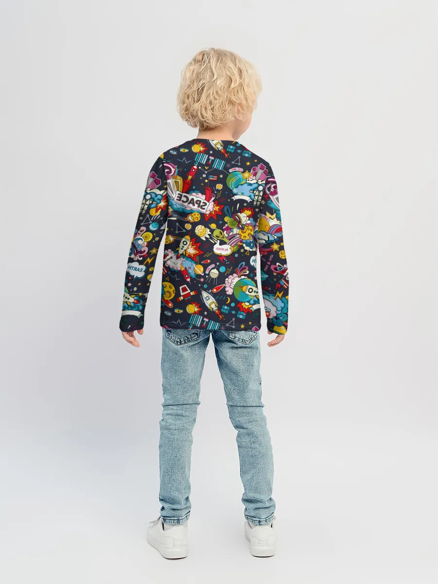 Детский лонгслив / Космос