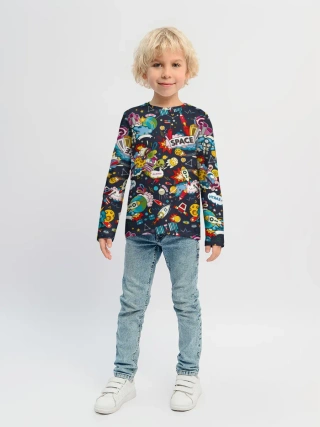 Детский лонгслив / Космос