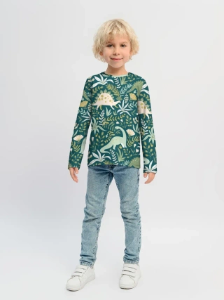 Детский лонгслив / Динозавры