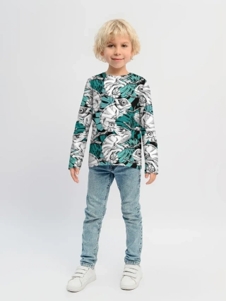 Детский лонгслив / Хамелеоны