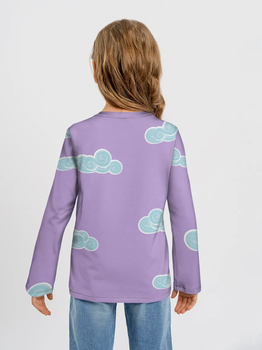 Детский лонгслив / Облачная лама