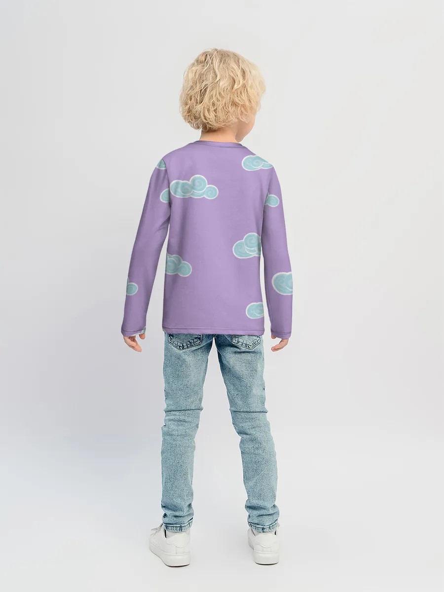 Детский лонгслив / Облачная лама