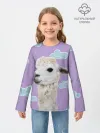 Детский лонгслив / Облачная лама