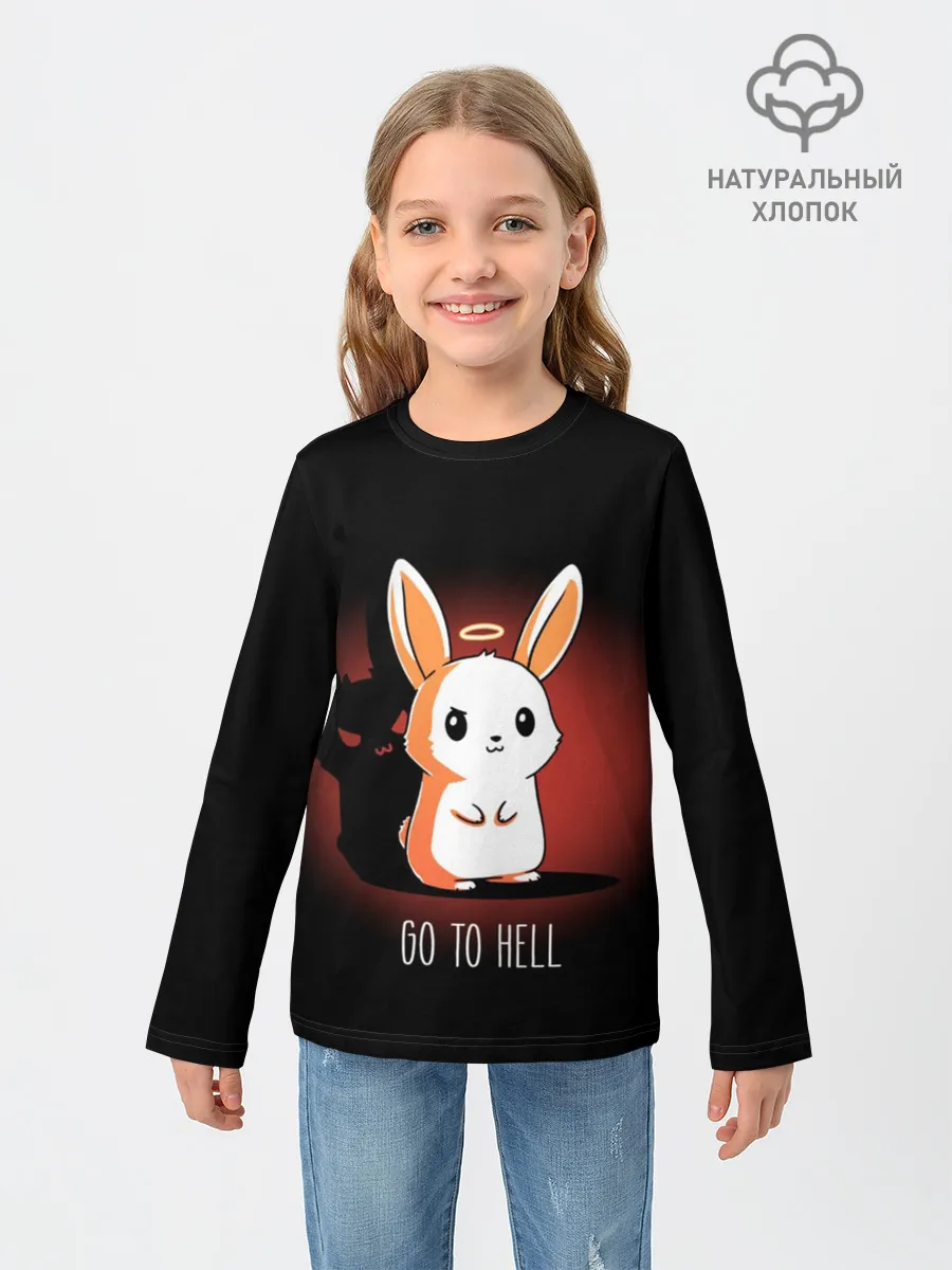 Детский лонгслив / Go to hell
