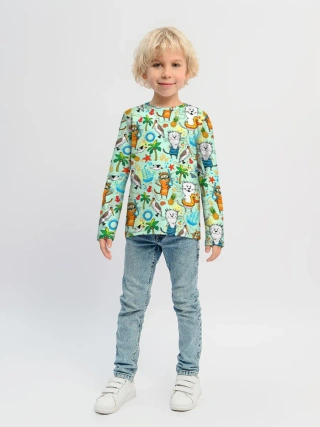 Детский лонгслив / Коты на отдыхе