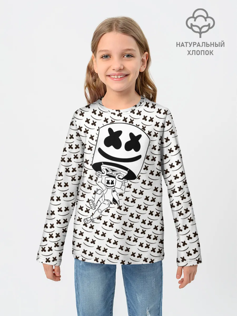 Детский лонгслив / Fortnite Marshmello